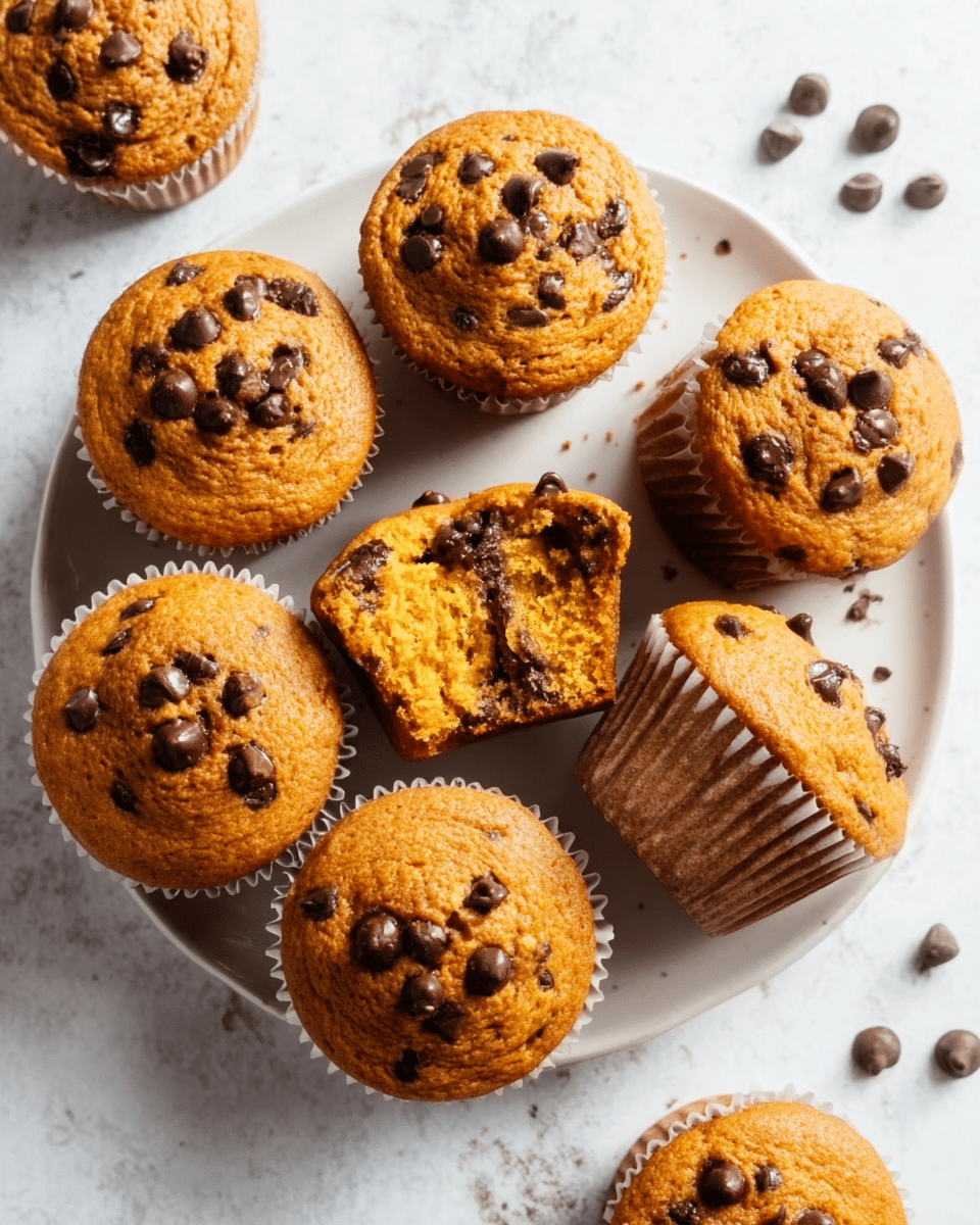 Pumpkin Chocolate Chip Muffins Recipe