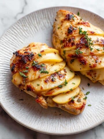 Maple Glazed Apple and Brie Stuffed Chicken Recipe