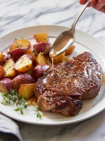 Skillet Seared Steak with Garlic Butter Recipe