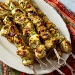 Lemon Pesto Chicken Kabobs Recipe