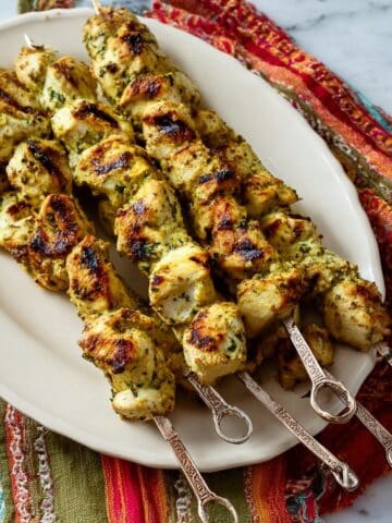 Lemon Pesto Chicken Kabobs Recipe