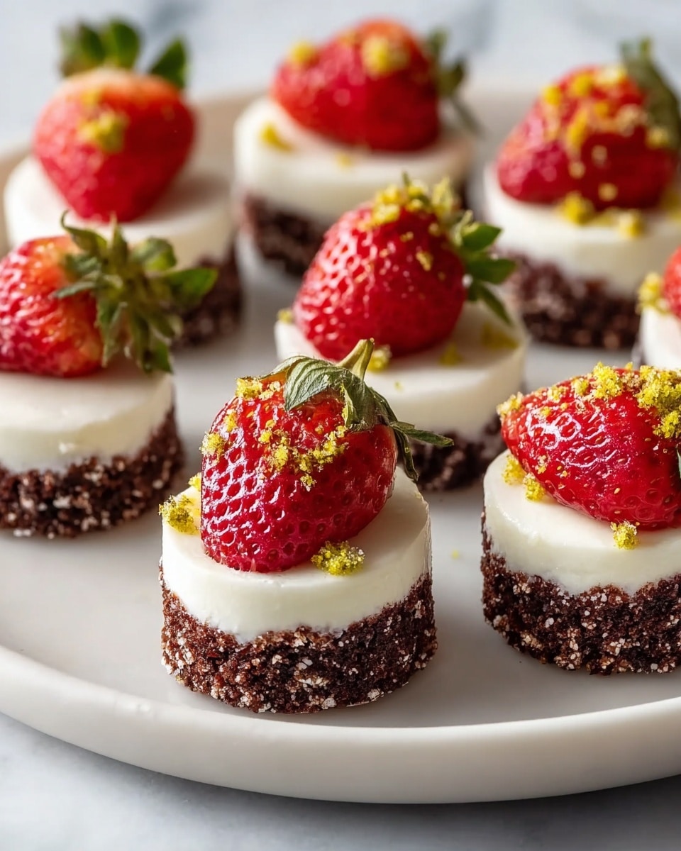 Cheesecake Stuffed Strawberries Recipe - Recipe Image