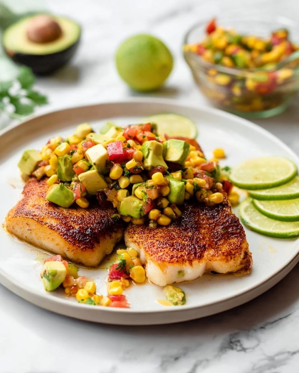 Tilapia with Avocado and Corn Salsa: Fresh & Flavorful Dinner