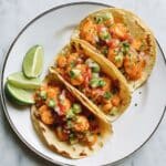 Crock Pot Shrimp Tacos with Fire-Roasted Tomato Salsa Recipe