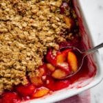 Gluten-Free Plum Crisp with Pistachio, Oat and Almond Topping Recipe