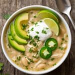 Easy Crockpot White Chicken Chili Recipe