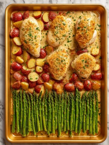 Easy Parmesan Chicken Sheet Pan Recipe