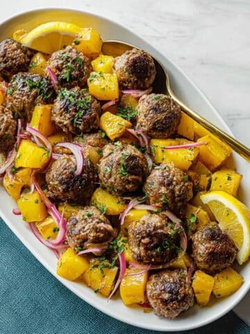 Greek Meatballs and Potatoes Recipe
