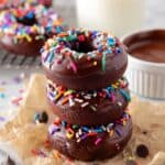 Triple Chocolate Baked Donuts with Rich Chocolate Glaze Recipe