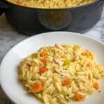 Creamy Chicken Pot Pie Orzo Recipe