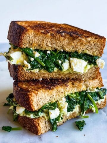 Grilled Feta and Spinach Sandwich Recipe