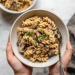 One Pot Vegan Mushroom Stroganoff Recipe