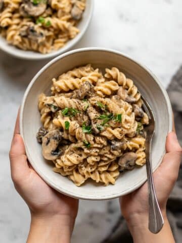 One Pot Vegan Mushroom Stroganoff Recipe