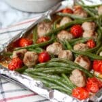 Honey Garlic Sausage and Veggies Sheet Pan Dinner Recipe