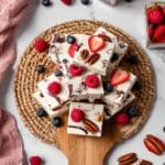 Frozen Yogurt Bark with Mixed Berries and Chocolate Recipe