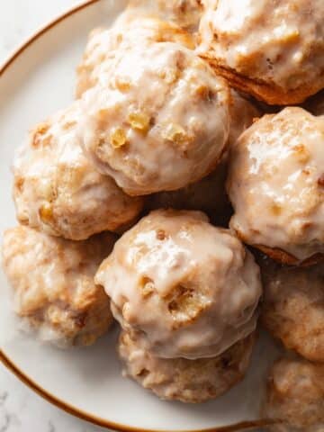 Apple Fritter Bites with Apple Cider Glaze Recipe