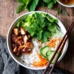Vietnamese Noodle Bowls with Lemongrass Chicken Recipe