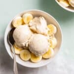 No-Churn Vanilla Banana Frozen Greek Yogurt Recipe