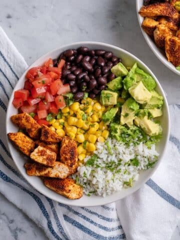 Chicken Burrito Protein Bowl Recipe