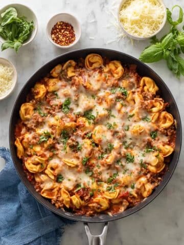 Baked Tortellini with Meat Sauce Recipe