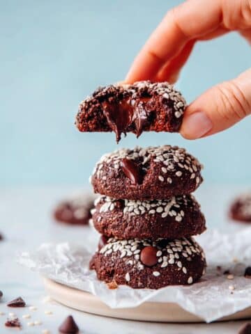 Fudgy Chocolate Tahini Cookies (1 Bowl!) Recipe