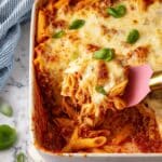 Mostaccioli Pasta Bake with Italian Sausage and Ricotta Recipe