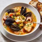 Classic French Bouillabaisse with Rouille Sauce Recipe