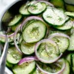 Cucumber Salad with Dill and Red Onion Recipe