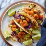 Shrimp Tacos with Avocado Salsa Recipe