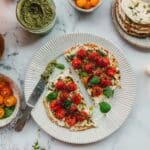 Roast Tomato and Pesto Flatbreads Recipe