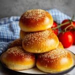 Super Soft Homemade Hamburger Buns (Tangzhong Method) Recipe