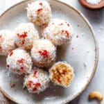 Strawberries and Cream Energy Balls Recipe