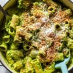 Creamy Caramelized Leek Pasta with Anchovy Breadcrumbs Recipe