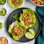 Easy Asian Ground Chicken Lettuce Wraps Recipe