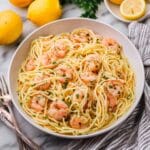 Shrimp Linguine with Lemon, Garlic, and Parsley Recipe
