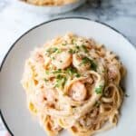 Creamy Garlic Butter Shrimp Pasta Recipe
