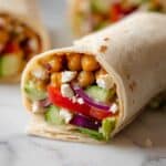 Easy Hummus Wrap with Crispy Chickpeas Recipe