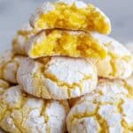 Lemon Cream Cheese Crinkle Cookies Recipe