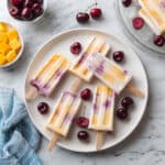 Cherry Mango Yogurt Popsicles with No Added Sugar Recipe
