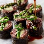 Beef Negimaki Rolls with Scallions and Soy-Honey Glaze Recipe