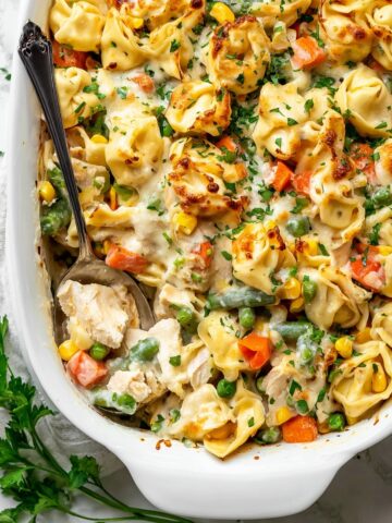 Baked Tortellini with Chicken (Dump-and-Bake) Recipe